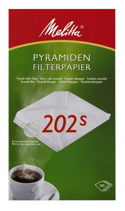 Melitta pyramid filters 202S (per 500 pcs)